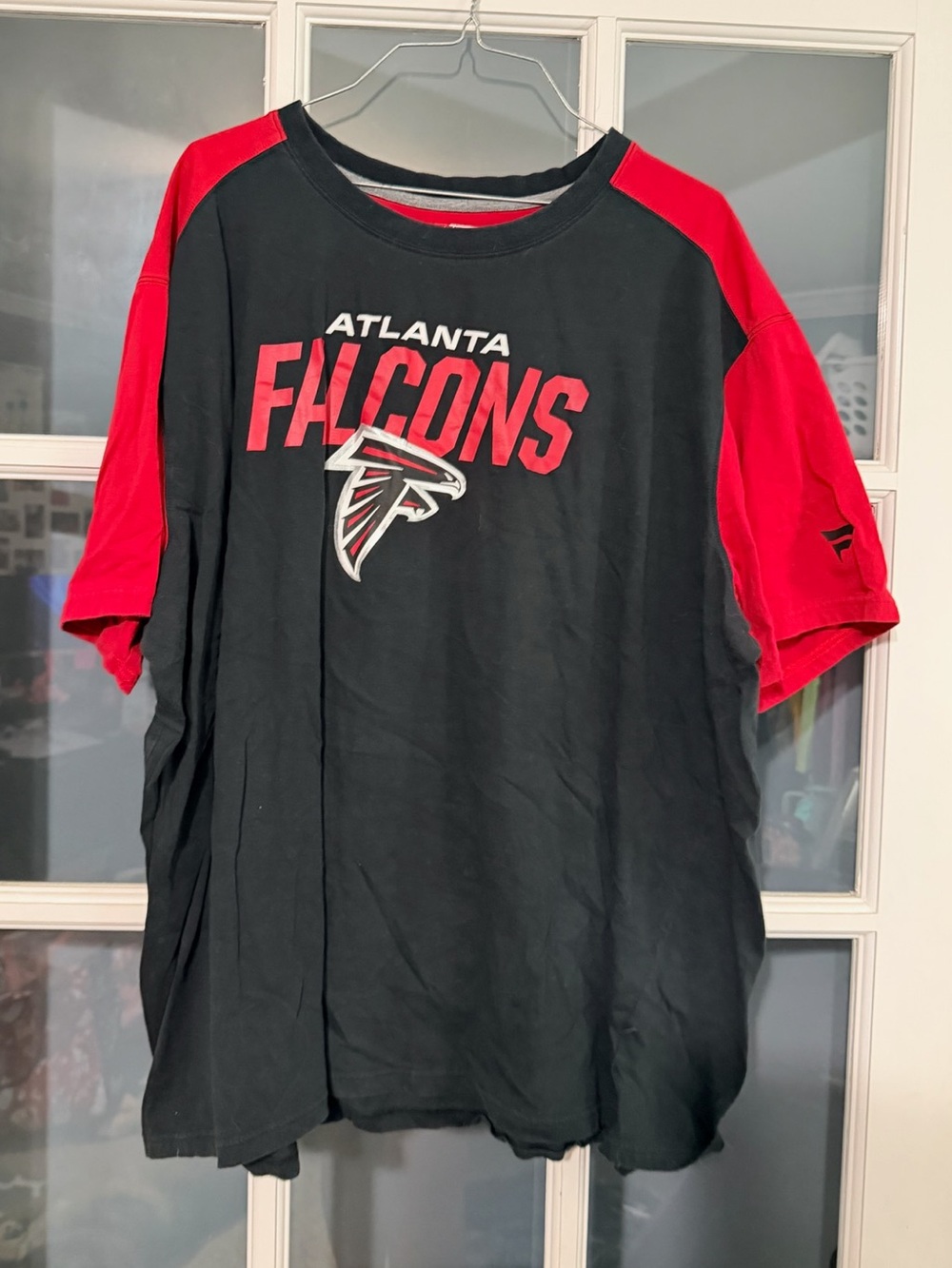 Fanatics Atlanta Falcons Black and Red Short Sleeve Tee
